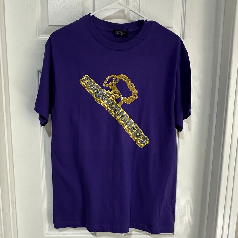 The Hundreds Baller Bar T-Shirt Purple Size Med